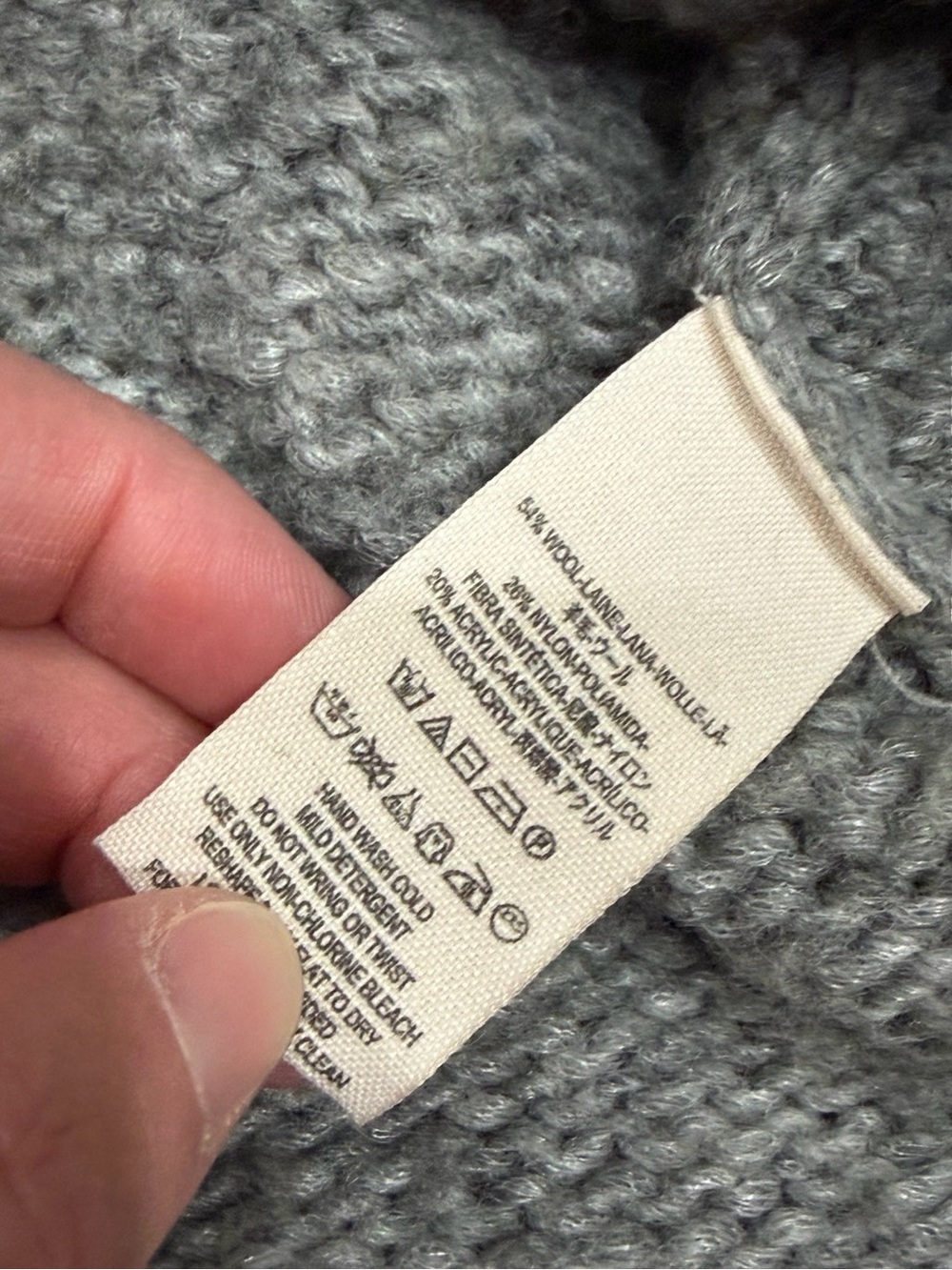 โจโ Free People Ragnar Chunky Cowl Neck Sweater Wool Blend Size Large - Picture 10 of 11
